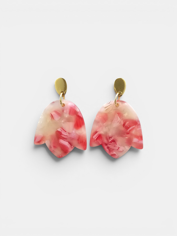 Lotus Earrings - Rosey