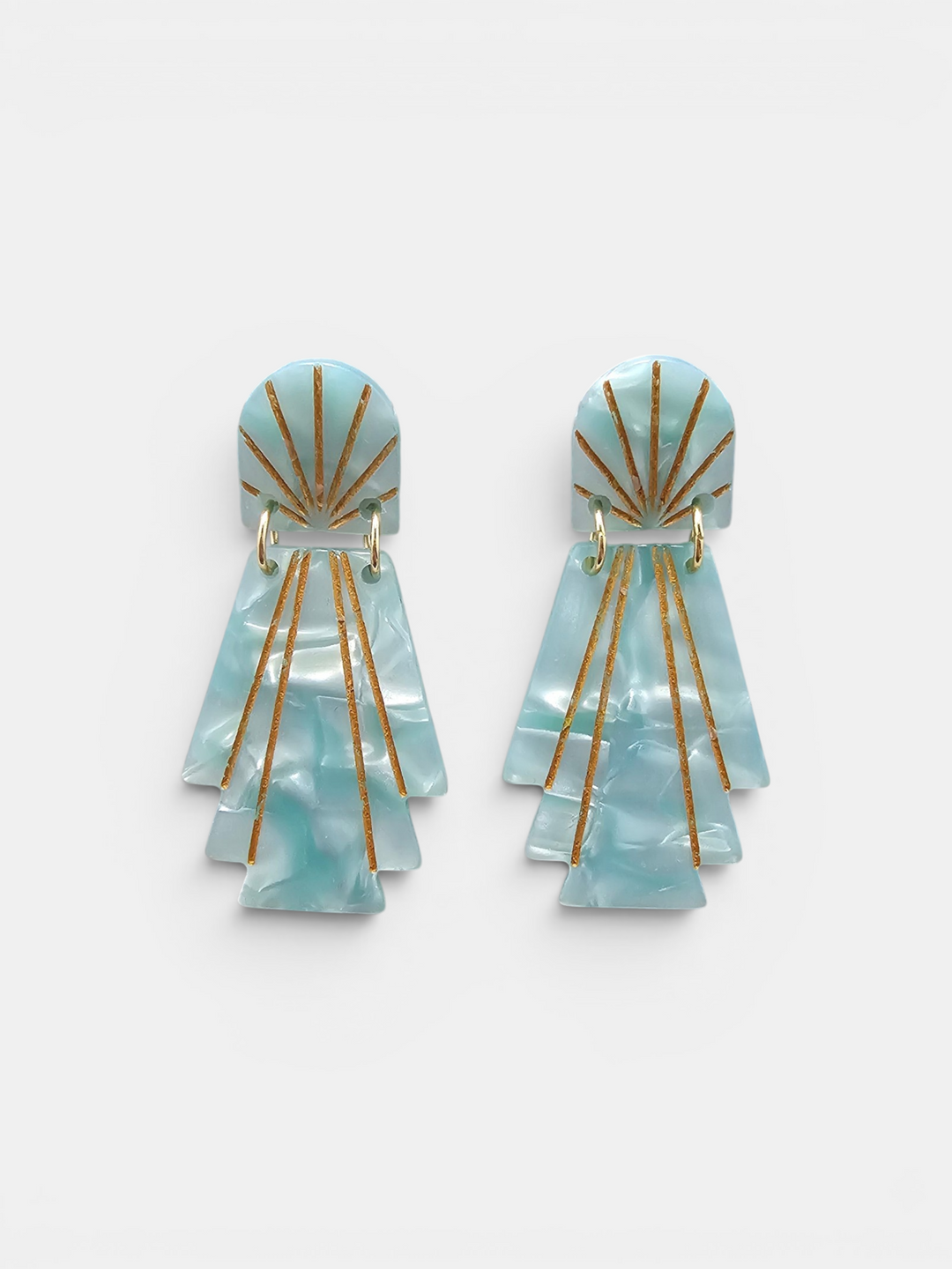 Lucille Earrings - Mint