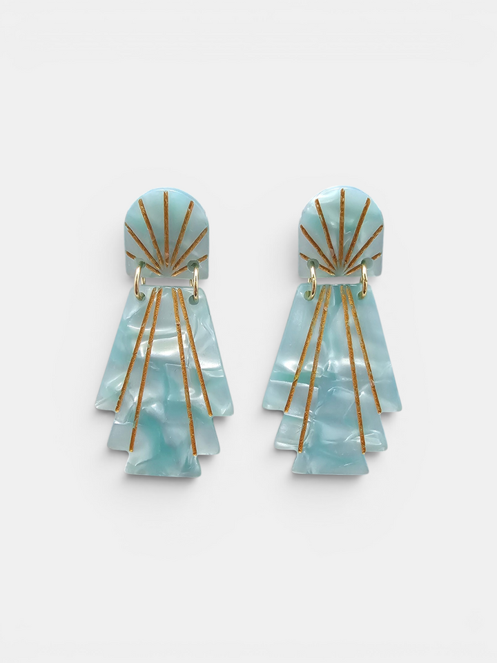 Lucille Earrings - Mint