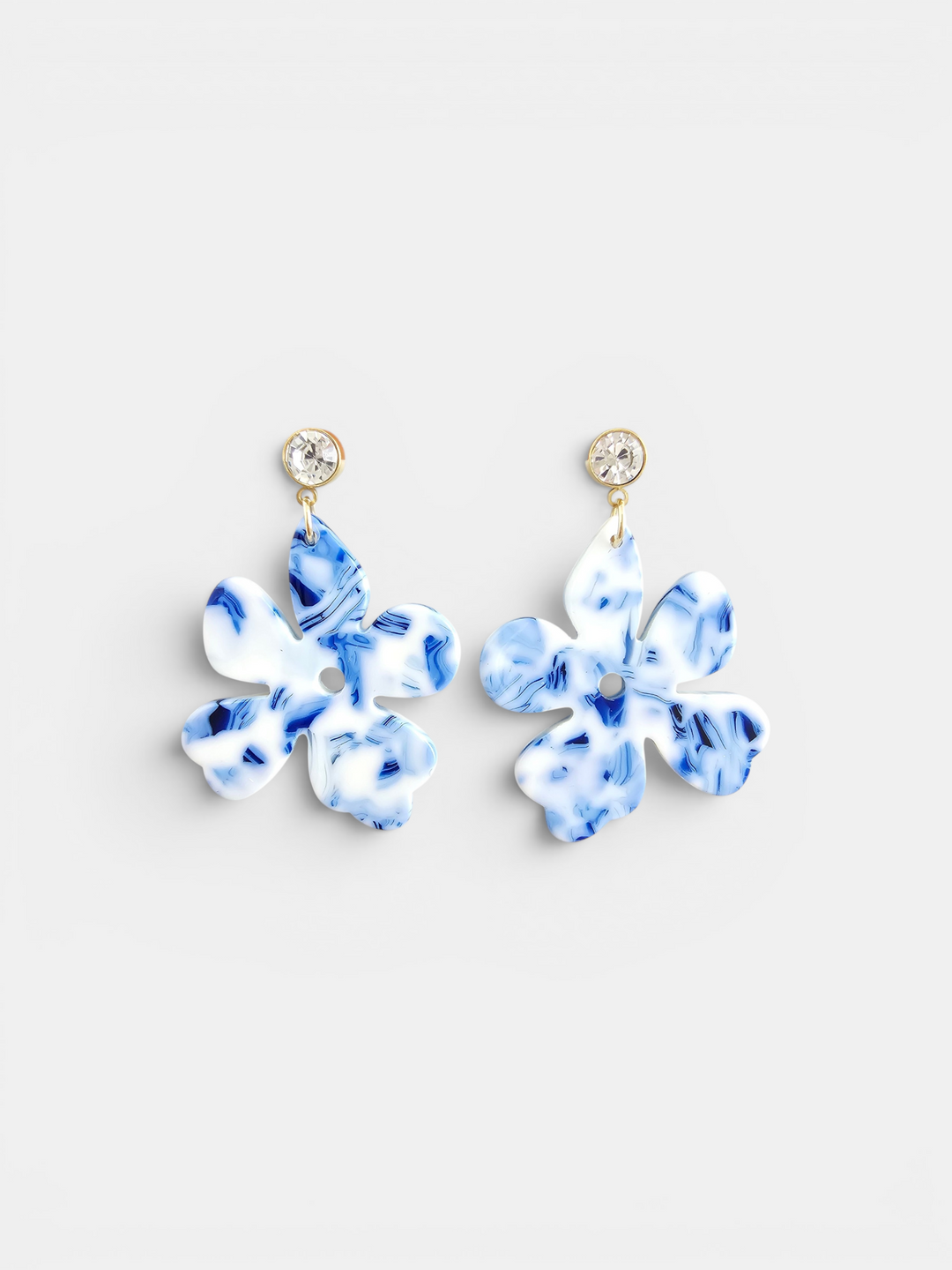 Petunia Earrings - Greek Goddess Blue