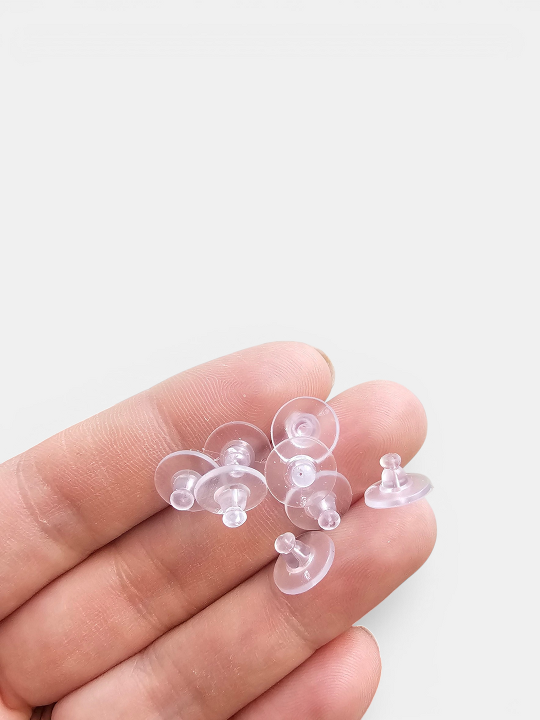 Rubber Earring Backs with Stabilizing Support (20 pcs)