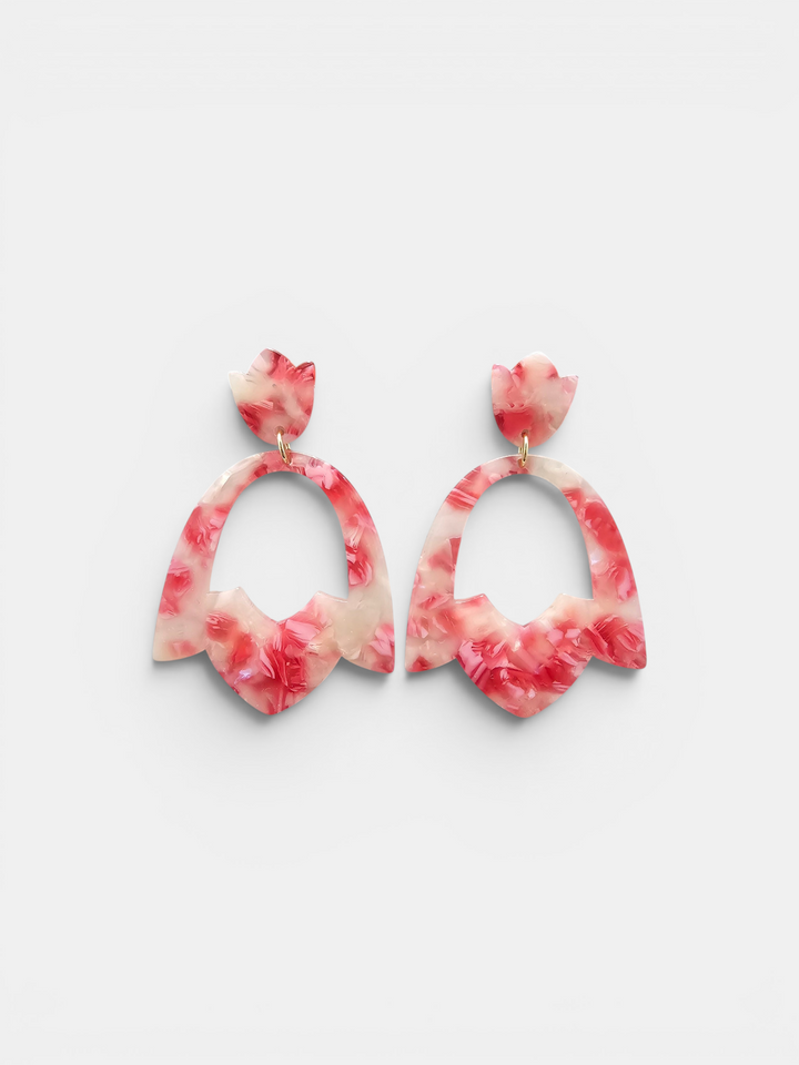 Tulip Earrings - Rosey
