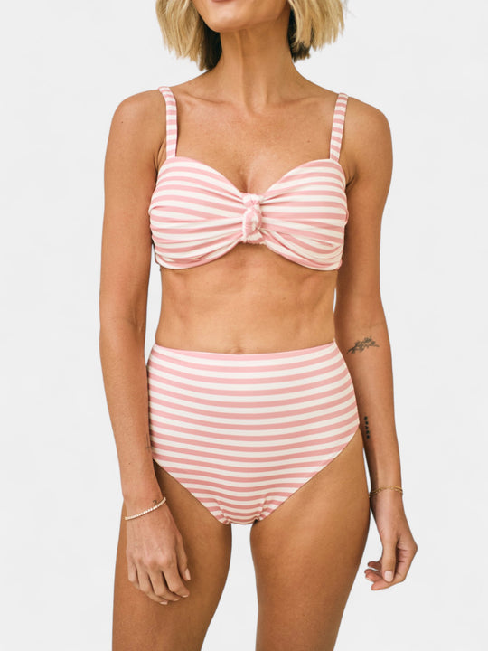 Sabina Two-Piece Bikini Top in Sunbeam Stripe