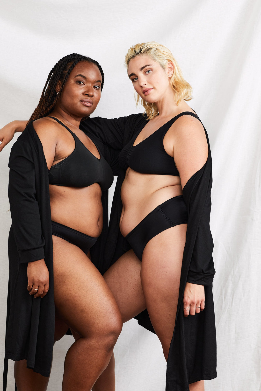 The Bianca Healing Robe in Luna Black