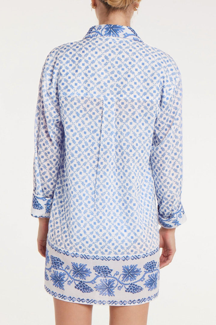 Marie Shirt Dress in Santorini Dots