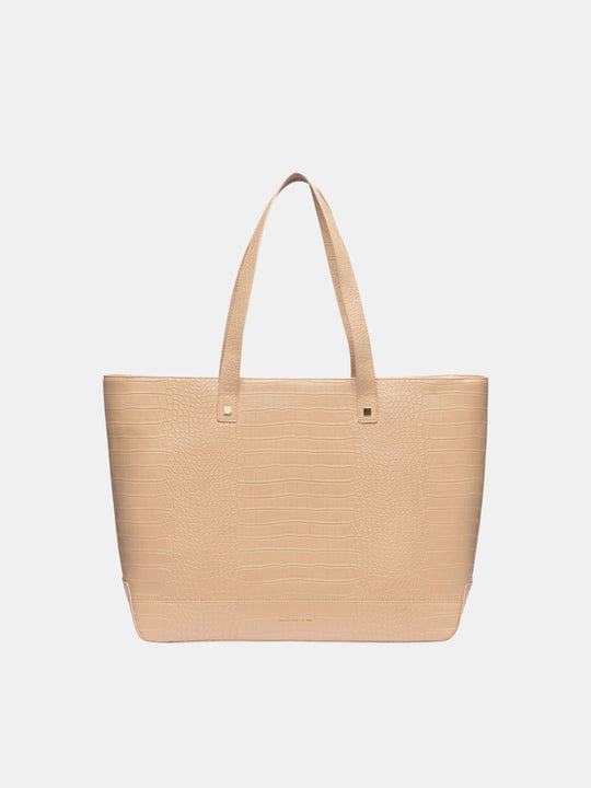 THE TOTE - CREAM CROC