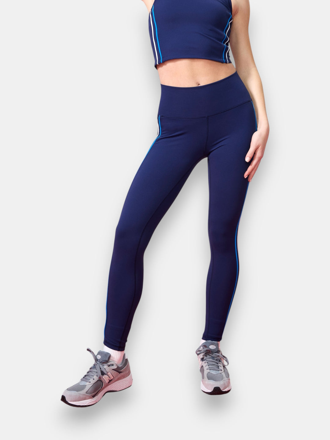 TLC Piping Stripe Legging in Lagoon