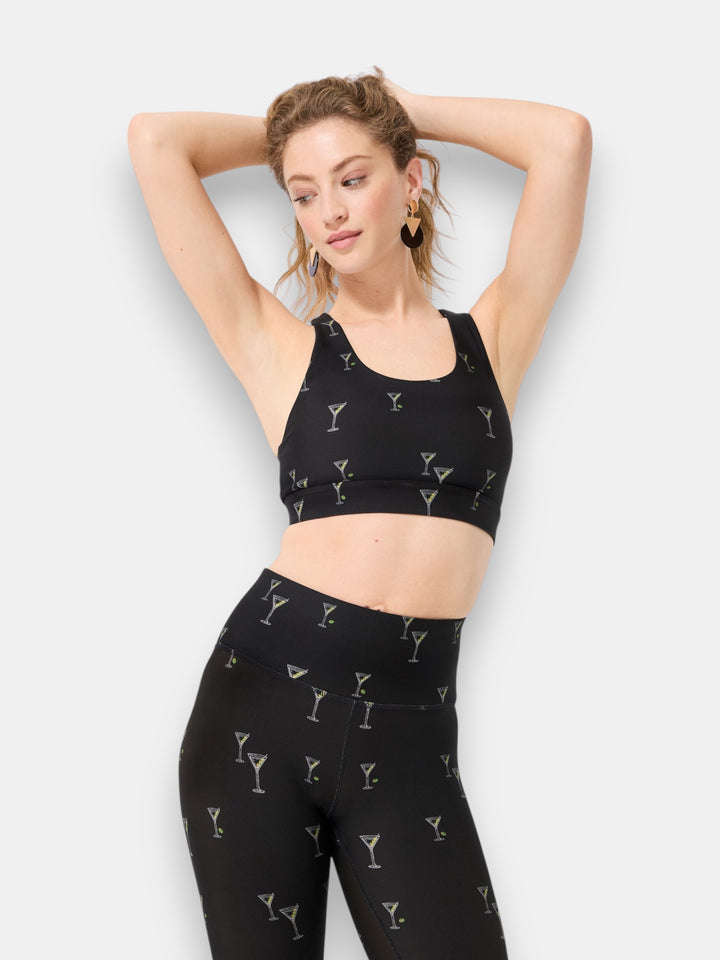 DuoKnit Sports Bra in Dirty Martini