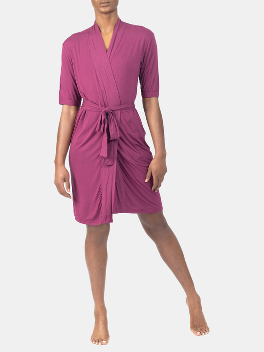The Bianca Healing Robe in Plum
