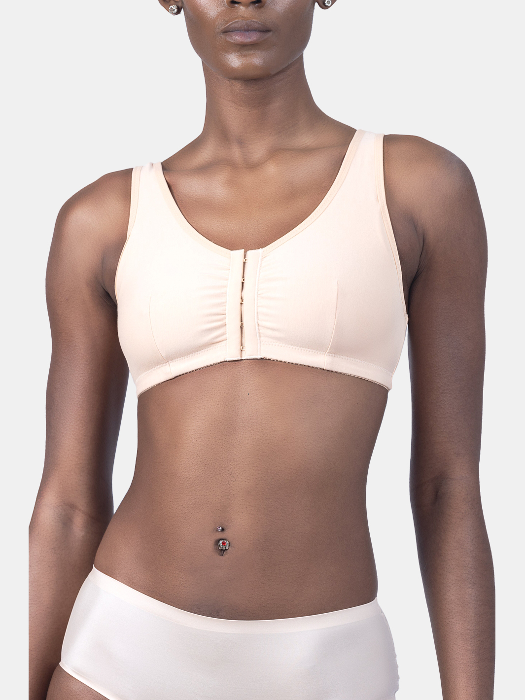 The Vivian Front Closure Bra in Honey Beige