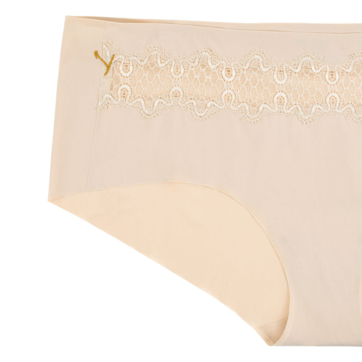 Soft Seamless Briefs with Lace