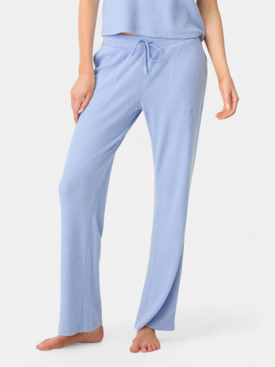 Vacay Vibes Baby Peachy Waffle Pants