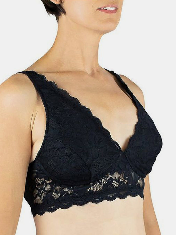 Vela Wireless Bra, Black