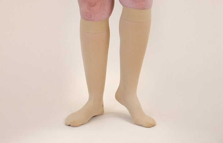 Beige Gradient Compression Socks