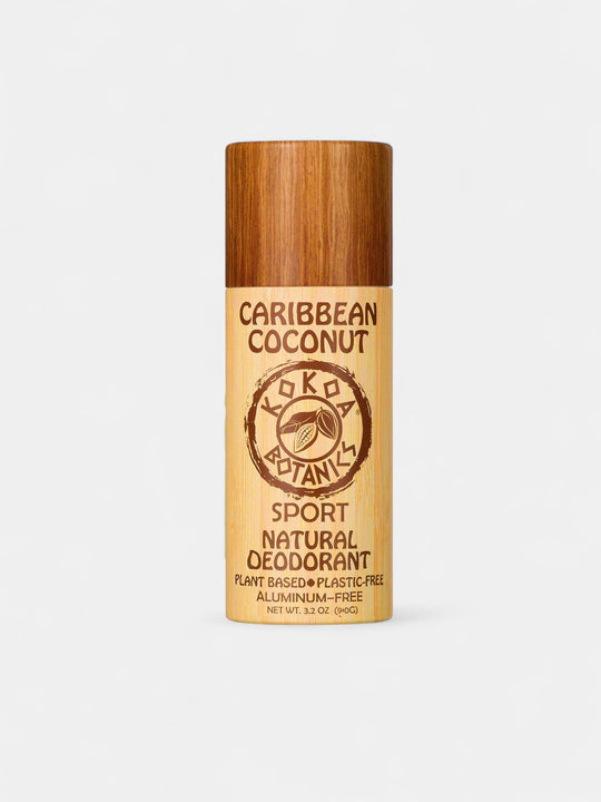 CARIBBEAN COCONUT – Natural Detox Deodorant - Sport - Aluminum-Free - Plastic-Free 3.2 oz