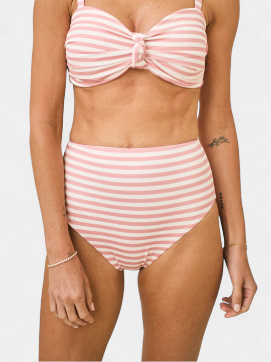 Mackenzie Two-Piece High Waisted Bottom in Sunbeam Stripe