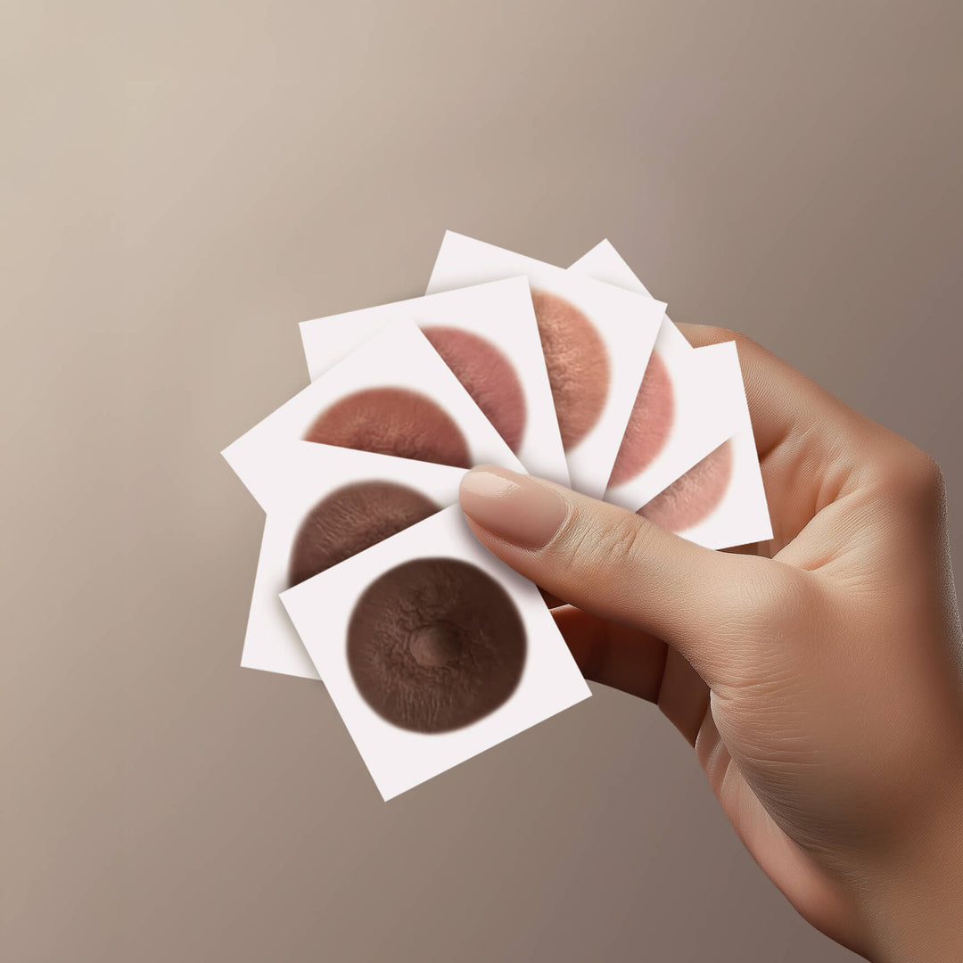 LIGHT VARIETY PACK  - Temporary Nipple Tattoos for Mastectomy Restoration