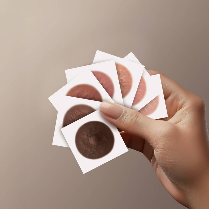 LIGHT VARIETY PACK  - Temporary Nipple Tattoos for Mastectomy Restoration