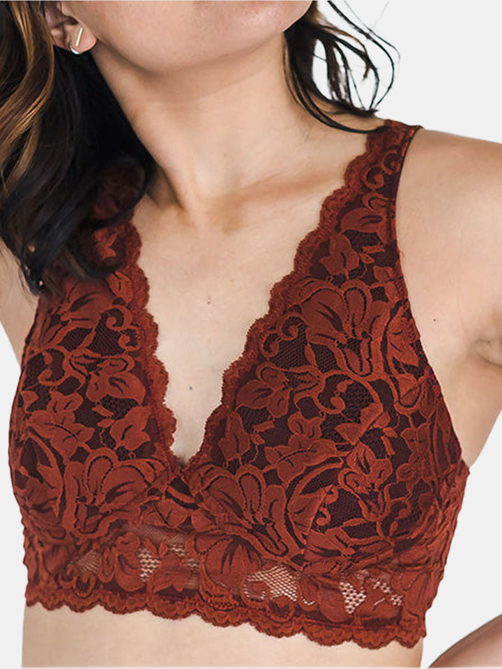 Vela Wireless Bra, Garnet