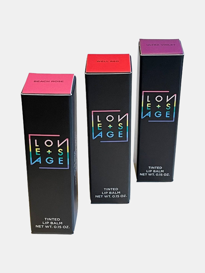 Love + Sage Tinted Lip Balm 3-Pack