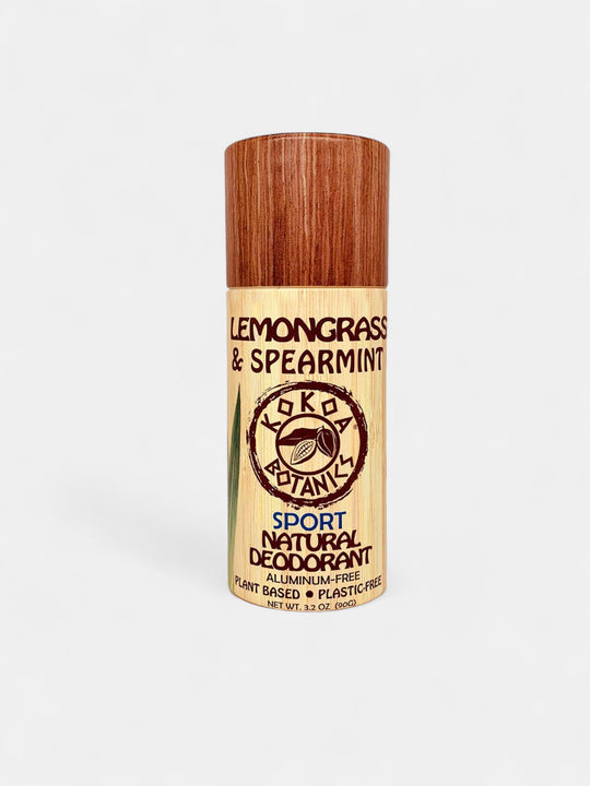 Lemongrass and Spearmint - Natural Deodorant - Sport - Aluminum-Free - Plastic-Free 3.2 oz