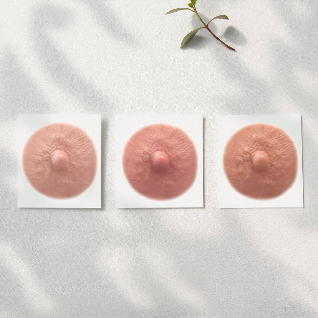 LIGHT VARIETY PACK  - Temporary Nipple Tattoos for Mastectomy Restoration