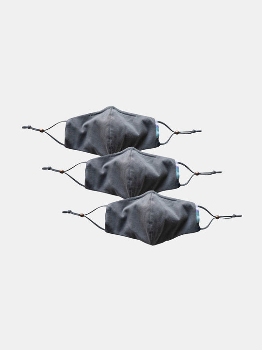 Alyx Organic Cotton Face Mask 3-pack, Charcoal