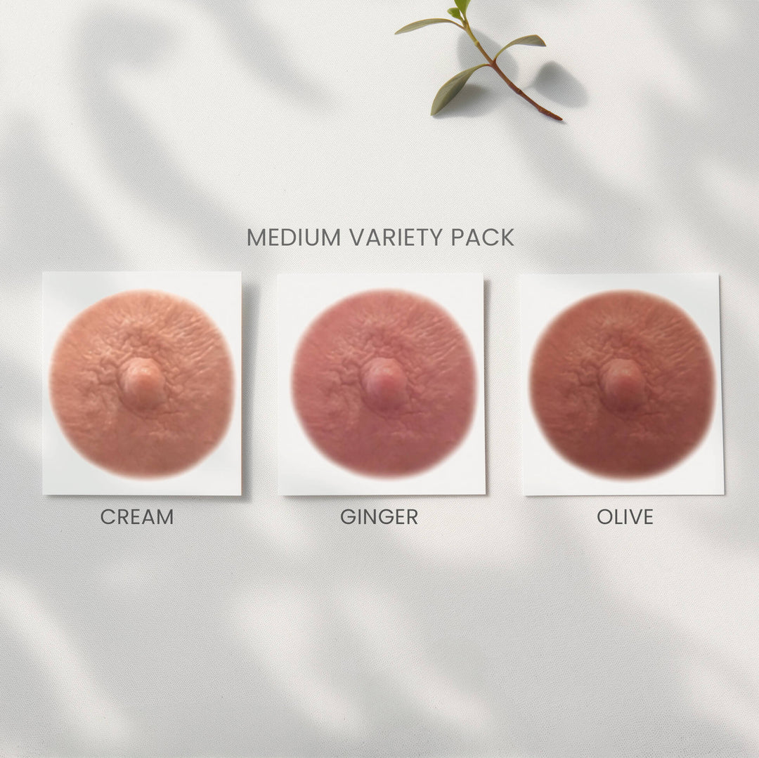 MEDIUM VARIETY PACK - Temporary Nipple Tattoos for Mastectomy Restoration