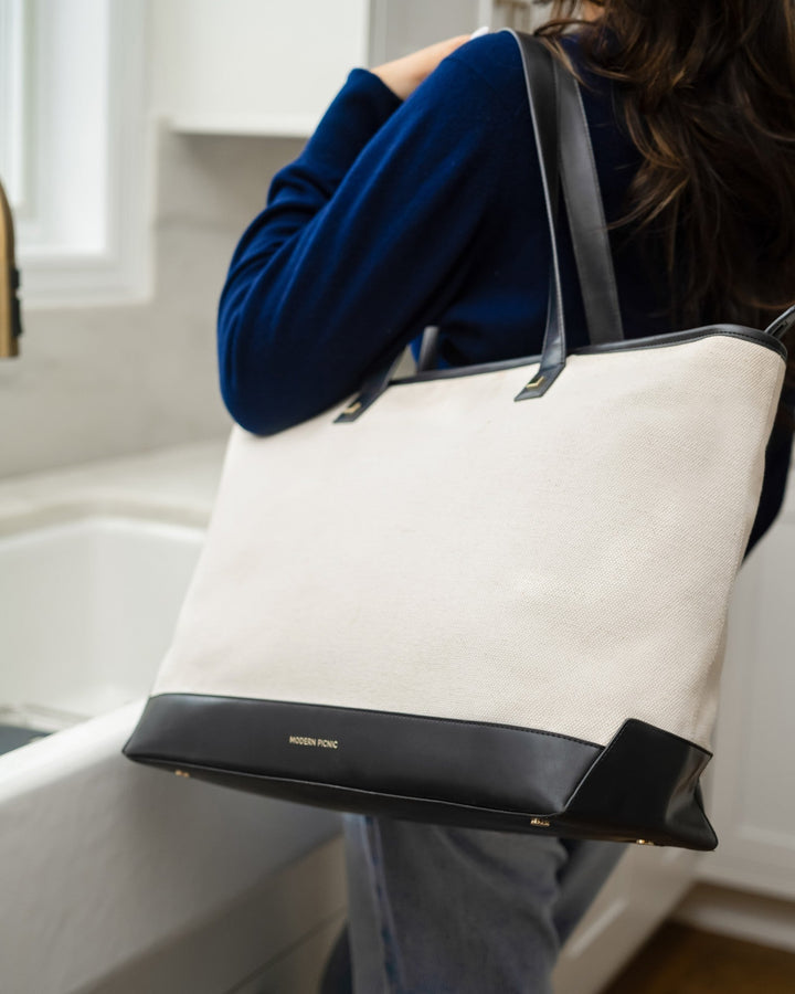 THE TOTE - BLACK CANVAS