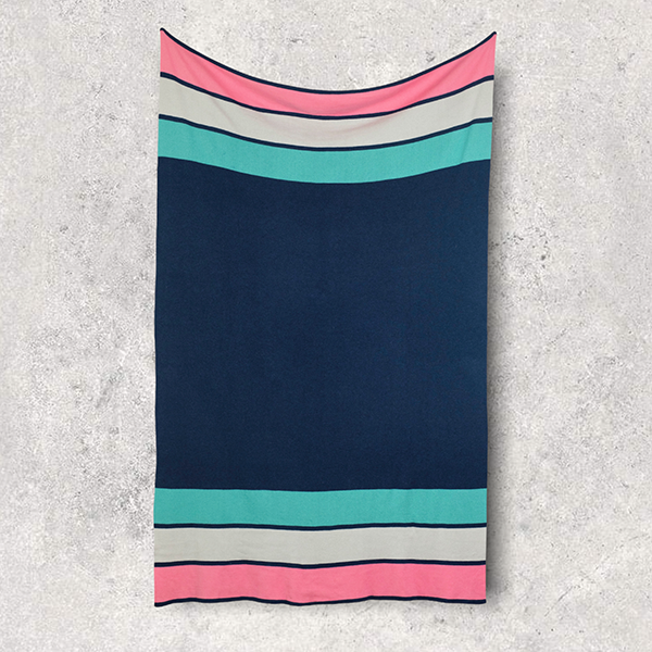 Kiss Lips Organic Cotton Travel Blanket and Eye Mask Set