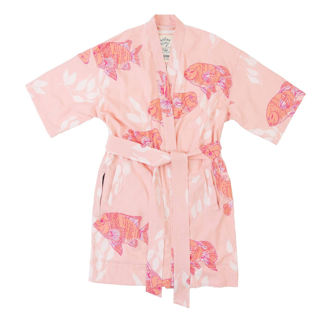 Women’s La Sirena Robe - Garibaldi Fish, Dusty Rose
