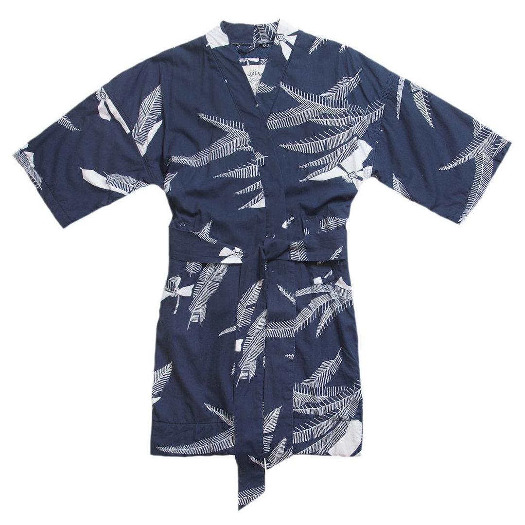Women’s La Sirena Robe - Vintage Floral, Farallon Navy