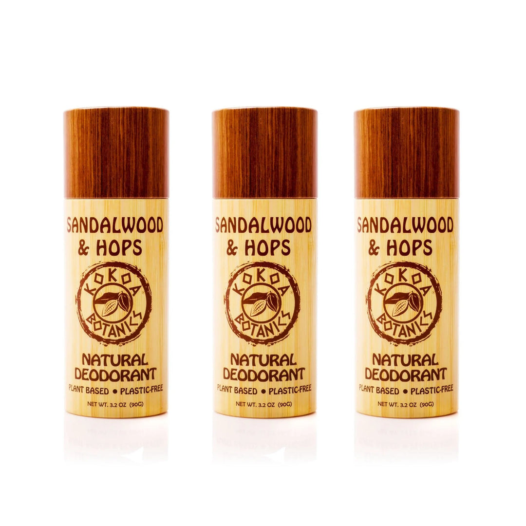 3 Pack Natural Deodorant - Choose Your Variety - Aluminum-Free