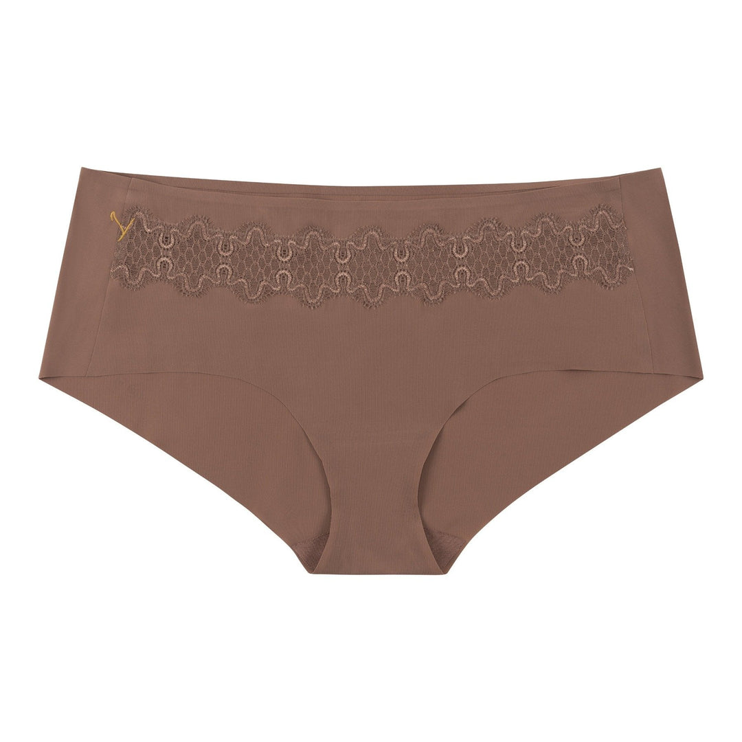 Soft Seamless Briefs with Lace