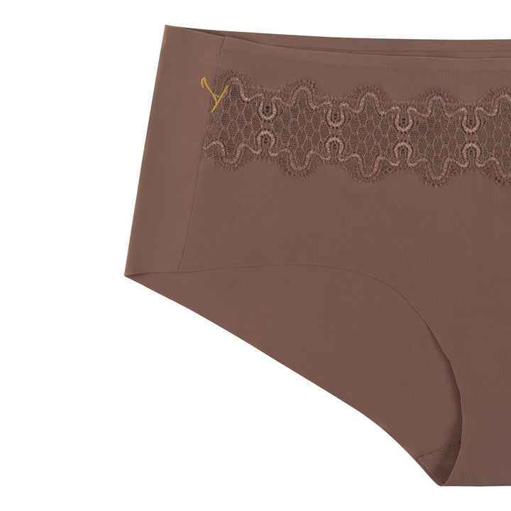Soft Seamless Briefs with Lace