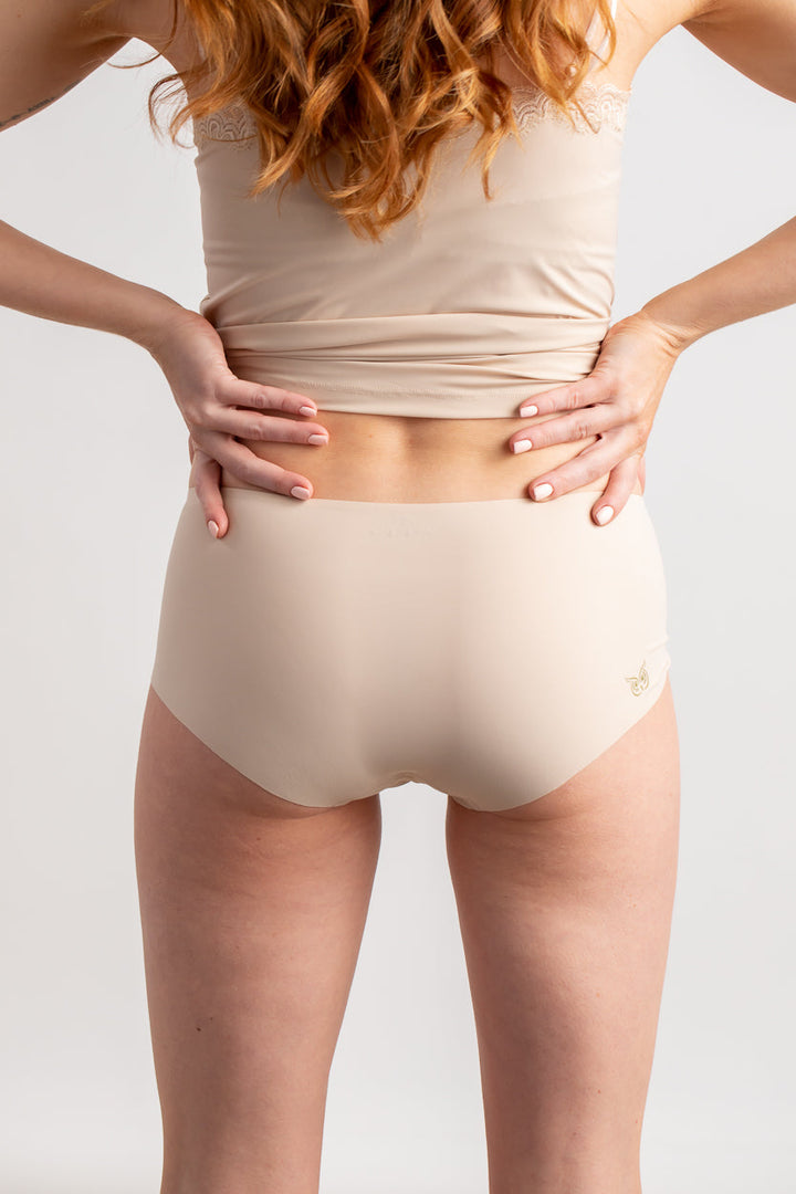 Soft Seamless Briefs with Lace