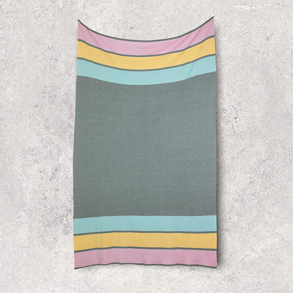 Kiss Lips Organic Cotton Travel Blanket and Eye Mask Set