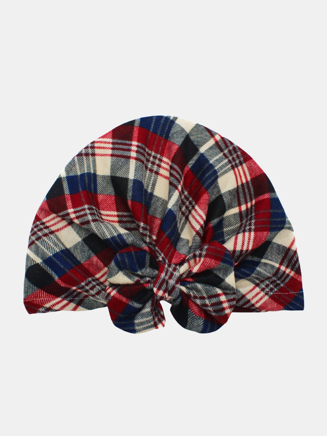 CRT - Plaid with Removable Bow Turban