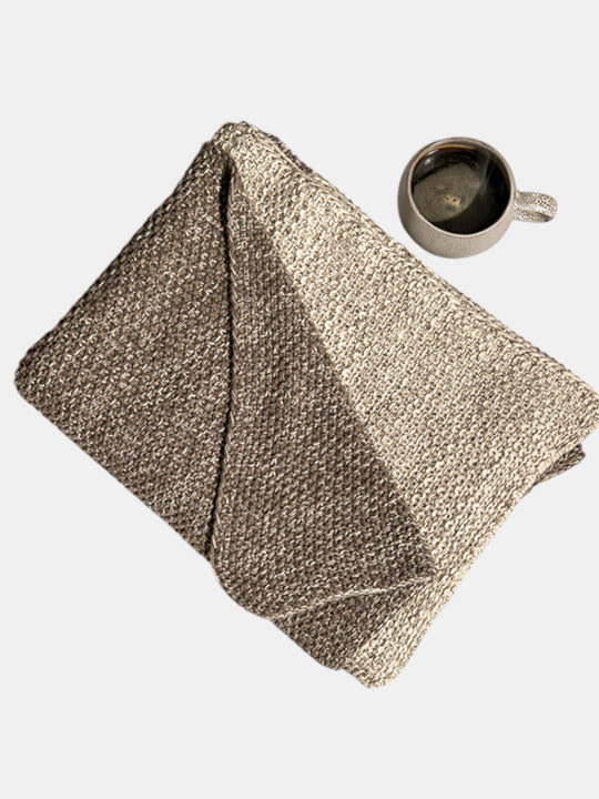 Zac Organic Cotton Knit Throw Blanket