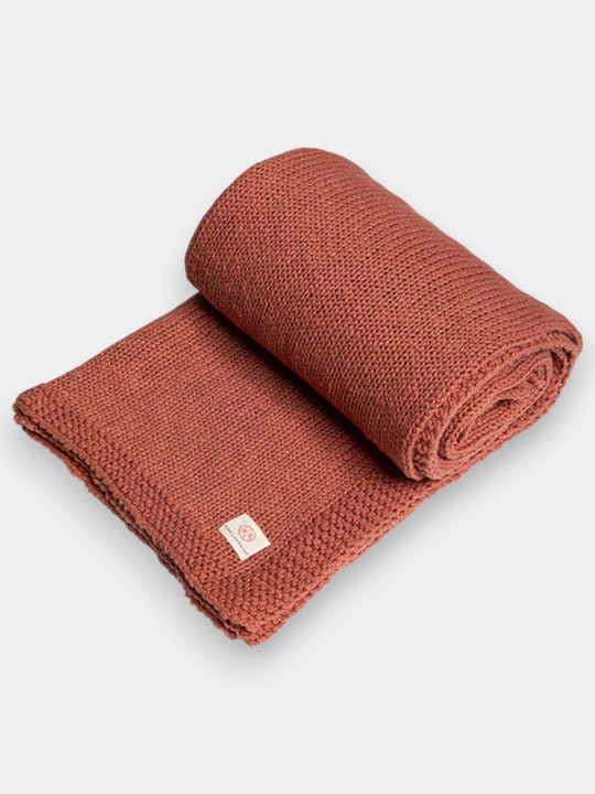 Zrestha Organic Cotton Knit Throw Blanket