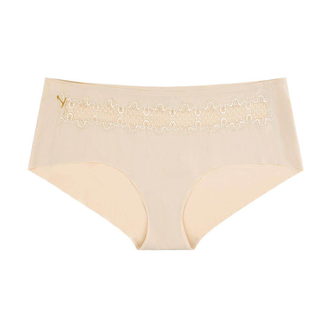 Soft Seamless Briefs with Lace