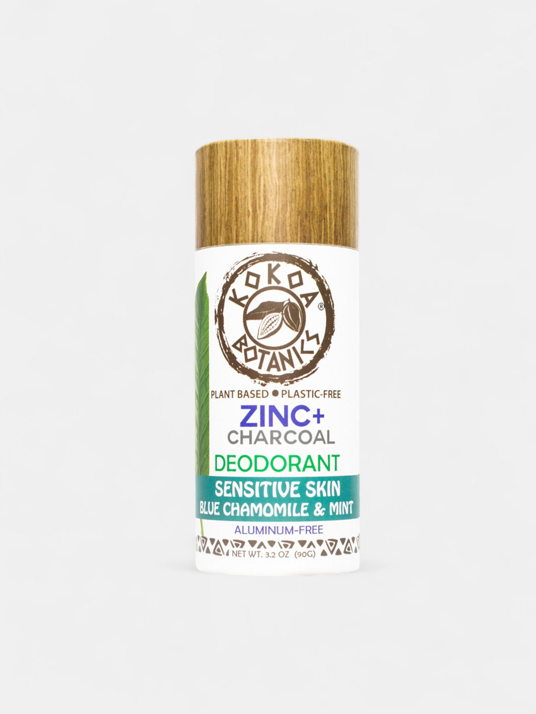 BLUE CHAMOMILE & MINT – Zinc and Charcoal Natural Deodorant – Sensitive Skin – Baking Soda-Free