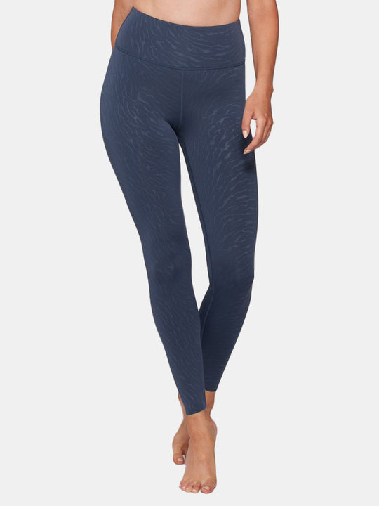Wonder Full Length Zebra Leggings, Navy