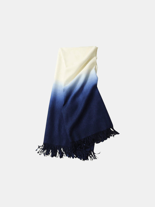 Dip-Dyed Throw